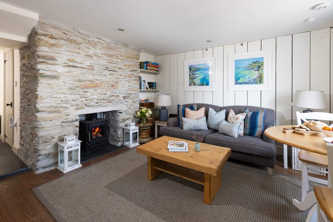 The cosy and characterful sitting-room at Number Four.