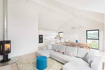 This fabulous open plan living-room.