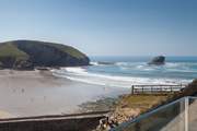Quite the view of Portreath from the balcony.
