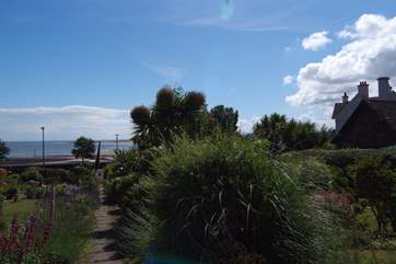 Looking down the path from the cottages to the Esplanade.