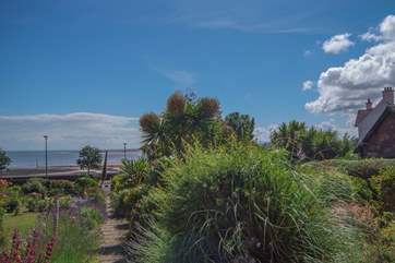 Looking down the path from the cottages to the Esplanade.
