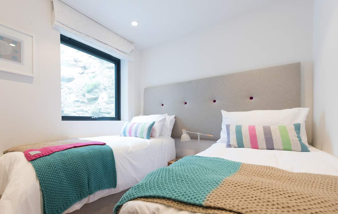 The twin-room is to the rear of the house.