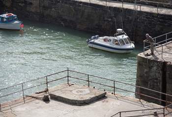 And over the harbour below where you can watch the boats bobbing around.
