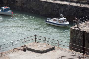 And over the harbour below where you can watch the boats bobbing around.