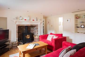A wood-burner for chillier days.