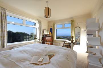 A bedroom with a view.