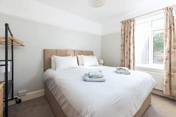 Bedroom 2 with zip and link (double or twin) beds.