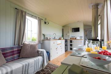 There is plenty of space for all in this super-size hut.