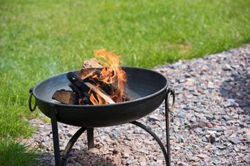 Why not toast some marshmallows over the firepit.