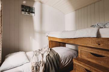 The beds can be made up as two singles if preferred.
