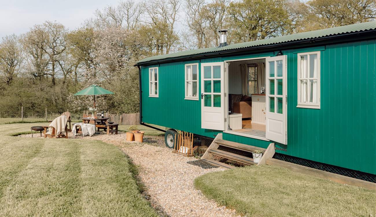 This isn't your average sized shepherd's hut, it has been crafted with families in mind!