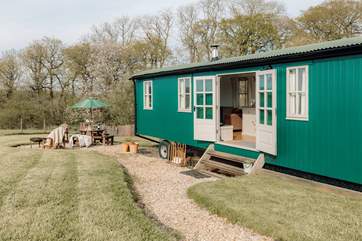 This isn't your average sized shepherd's hut, it has been crafted with families in mind!