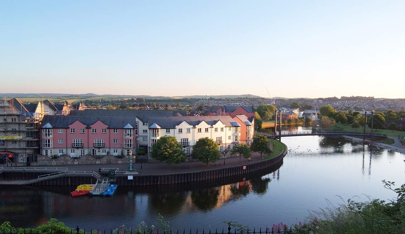 Head to the bustling city of Exeter for a spot of lunch by the quayside.
