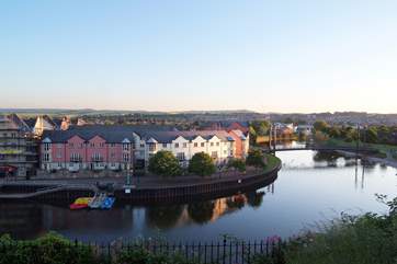 Head to the bustling city of Exeter for a spot of lunch by the quayside.