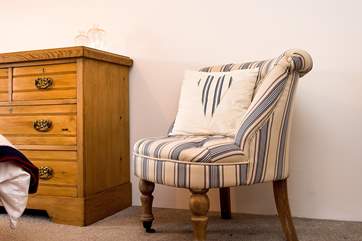 There are lovely furnishings throughout.
