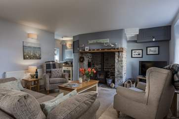 The perfect place to relax on the comfy sofa
