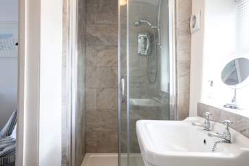 The en suite shower to Bedroom 1.