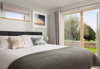 Both of the ground floor bedrooms enjoy the views across the golf course.