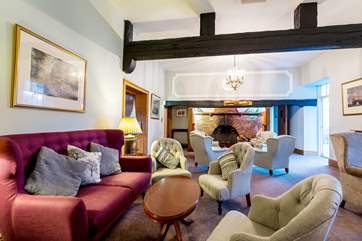 The hotel has lovely lounges to relax in.