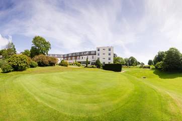 The golf course also has lovely views.