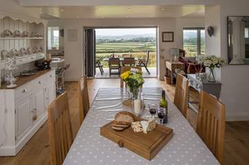 Wonderful view from the open plan living-room.