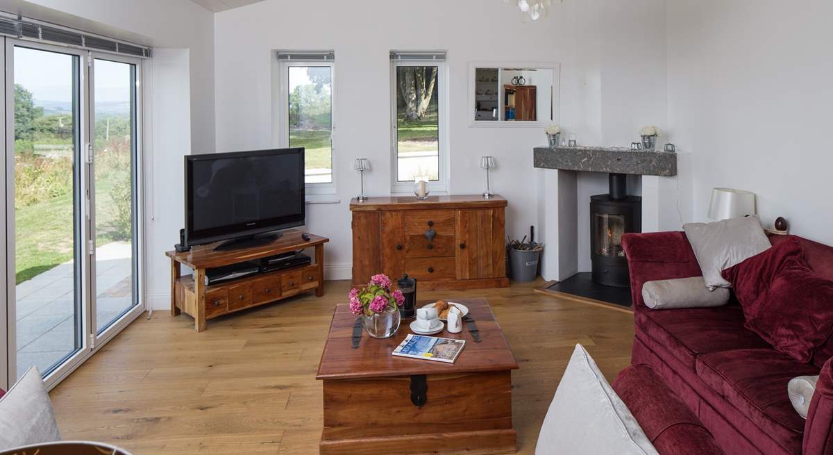 The cosy sitting-area in the open plan living-room.