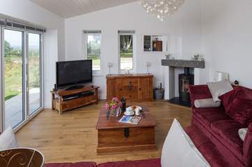 The cosy sitting-area in the open plan living-room.
