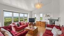The cosy sitting-area in the open plan living-room.