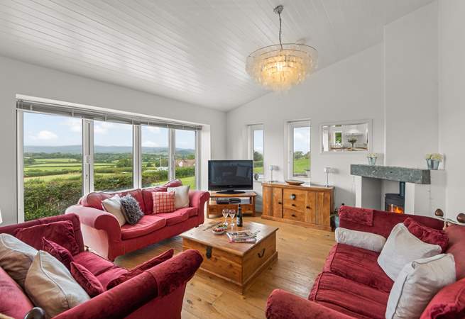 The cosy sitting-area in the open plan living-room.
