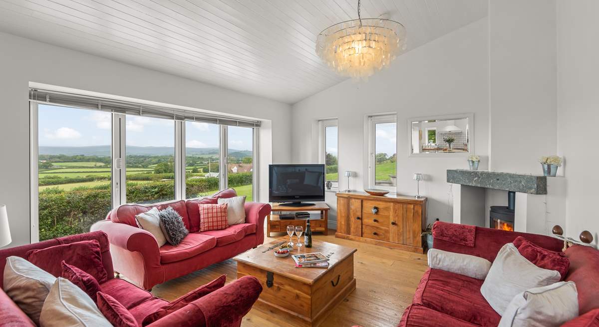 The cosy sitting-area in the open plan living-room.