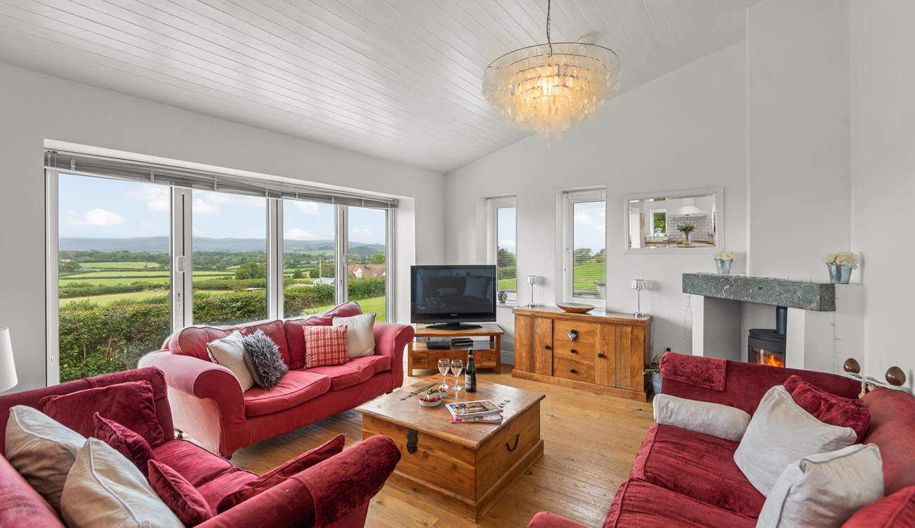 The cosy sitting-area in the open plan living-room.