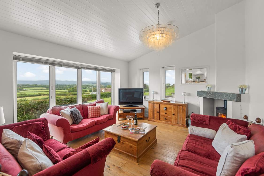 The cosy sitting-area in the open plan living-room.