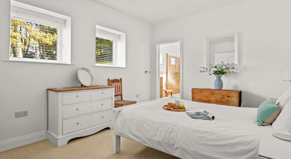 Another view of bedroom 1 looking in to the en suite shower-room.