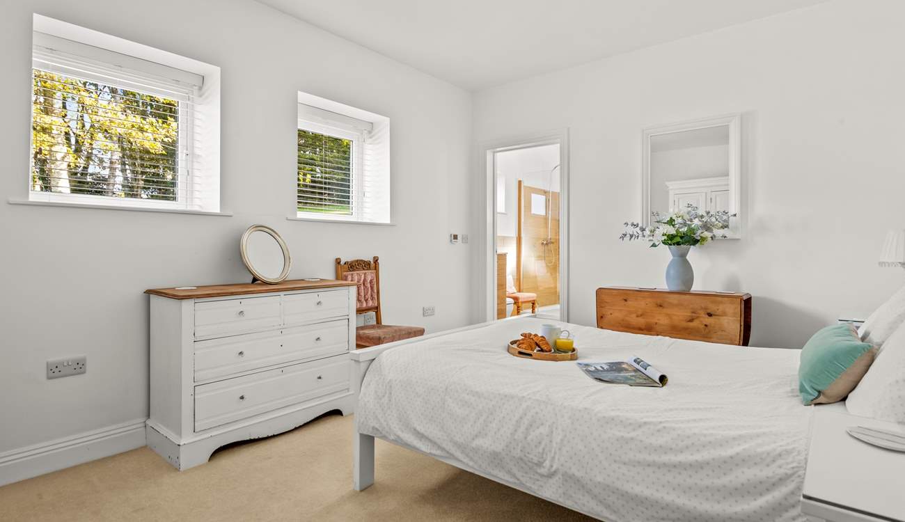 Another view of bedroom 1 looking in to the en suite shower-room.