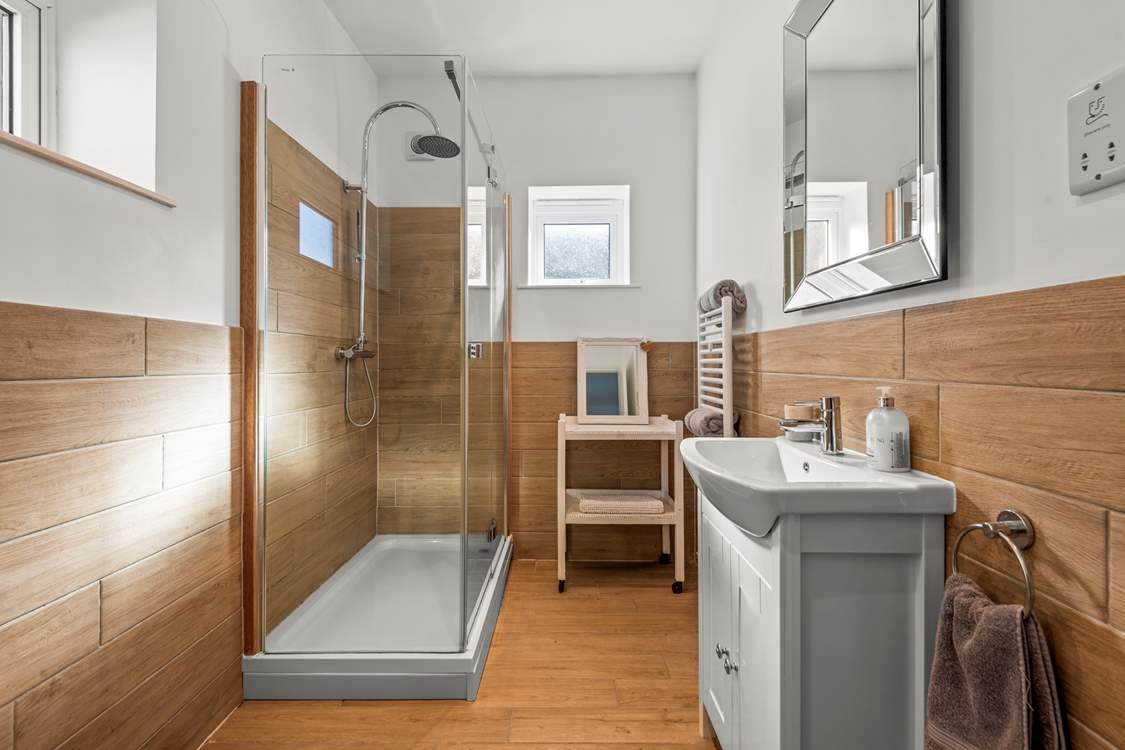 The en suite shower-room for Bedroom 1.