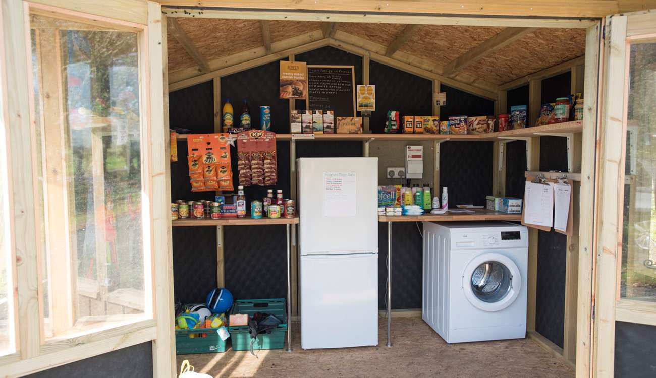 There is a handy honesty-shop on site, complete with washing machine.