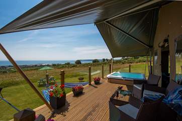 Views for miles along the coast.