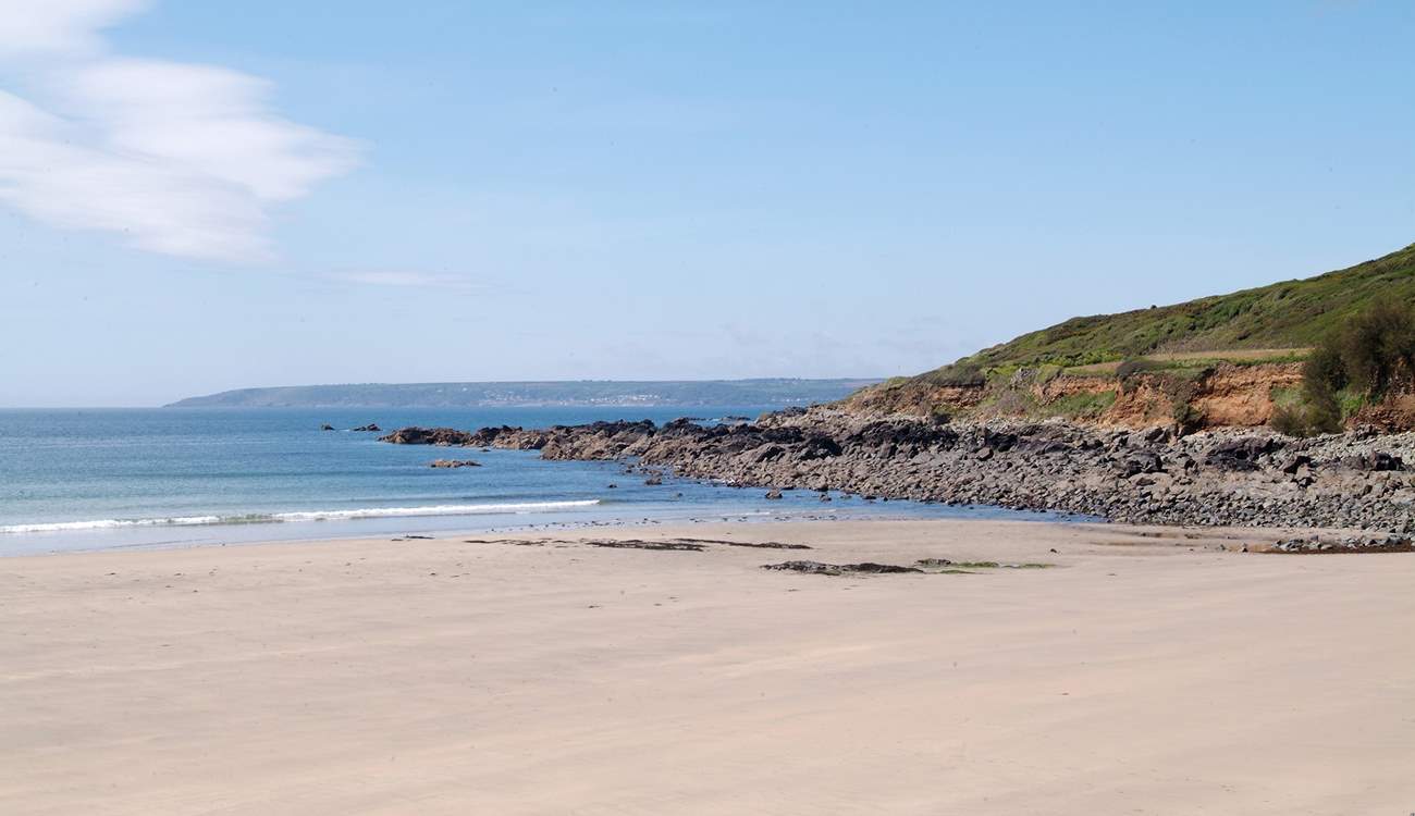 Perfect for sandcastle building, the glorious beach at Perranuthnoe is also nearby.