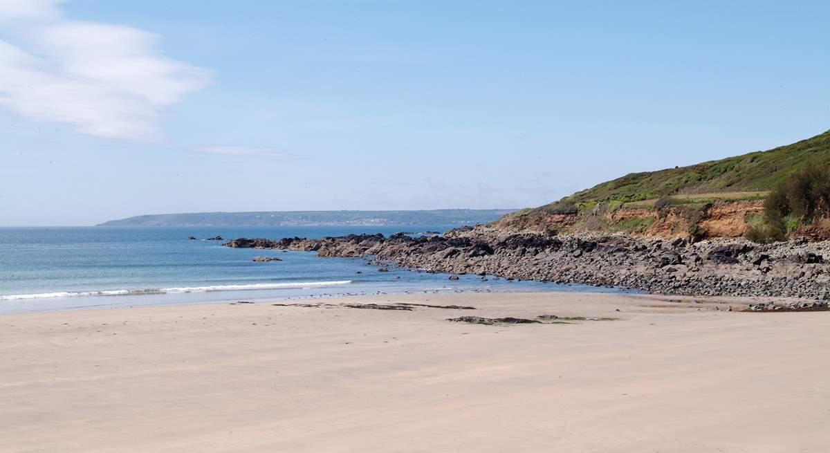 Perfect for sandcastle building, the glorious beach at Perranuthnoe is also nearby.