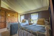 Looking towards the double cabin bed from the twin bedroom.
