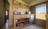 The kitchen is fully equipped with everything you will need for your glamping getaway.  - Thumbnail Image