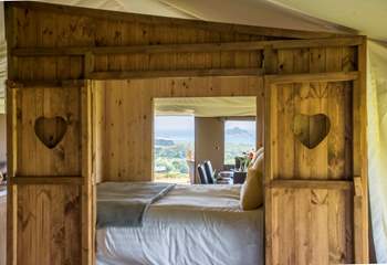 There is even a view of St Michaels Mount from the cabin bed!