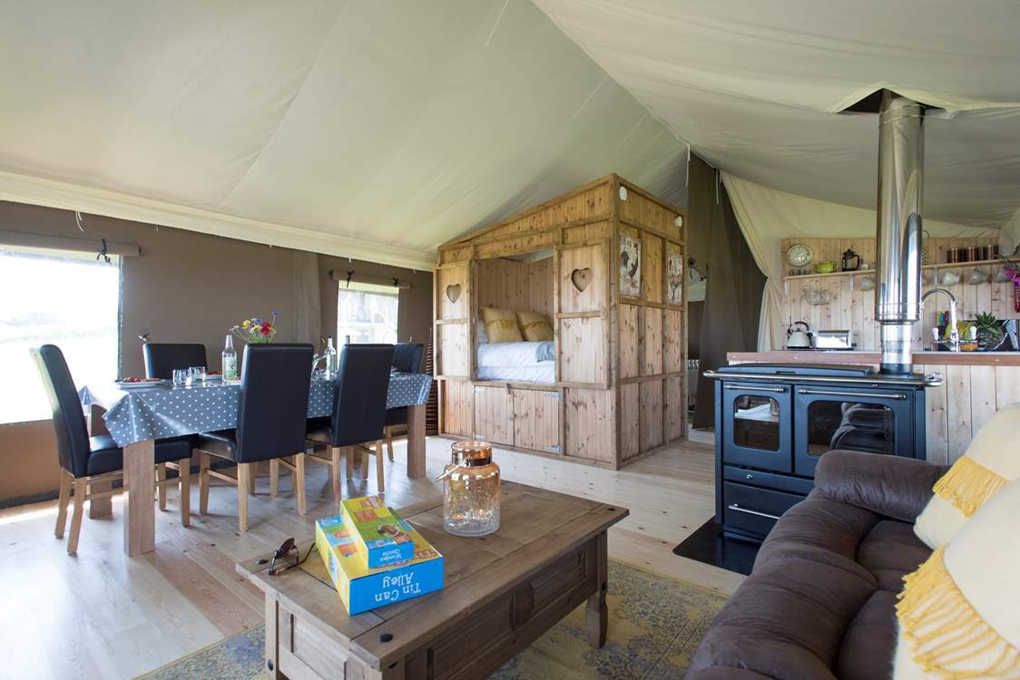 The open plan living-area allows your day to flow effortlessly.