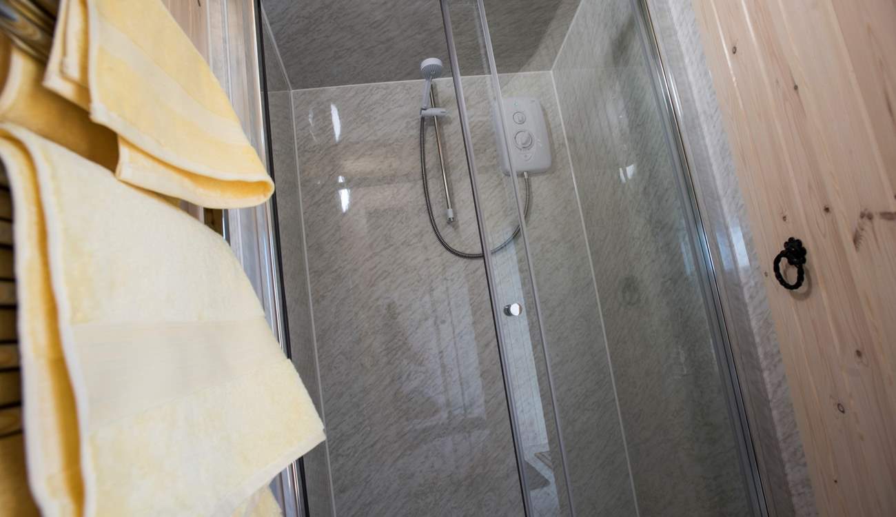There's a shower-room too, with double-sized shower and heated towel rail.