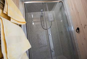 There's a shower-room too, with double-sized shower and heated towel rail.