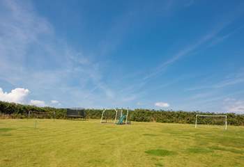 Children will love the play-area at the back of the meadow.