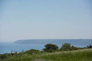 Looking towards the popular villages of Newlyn and Mousehole, just a short drive away.