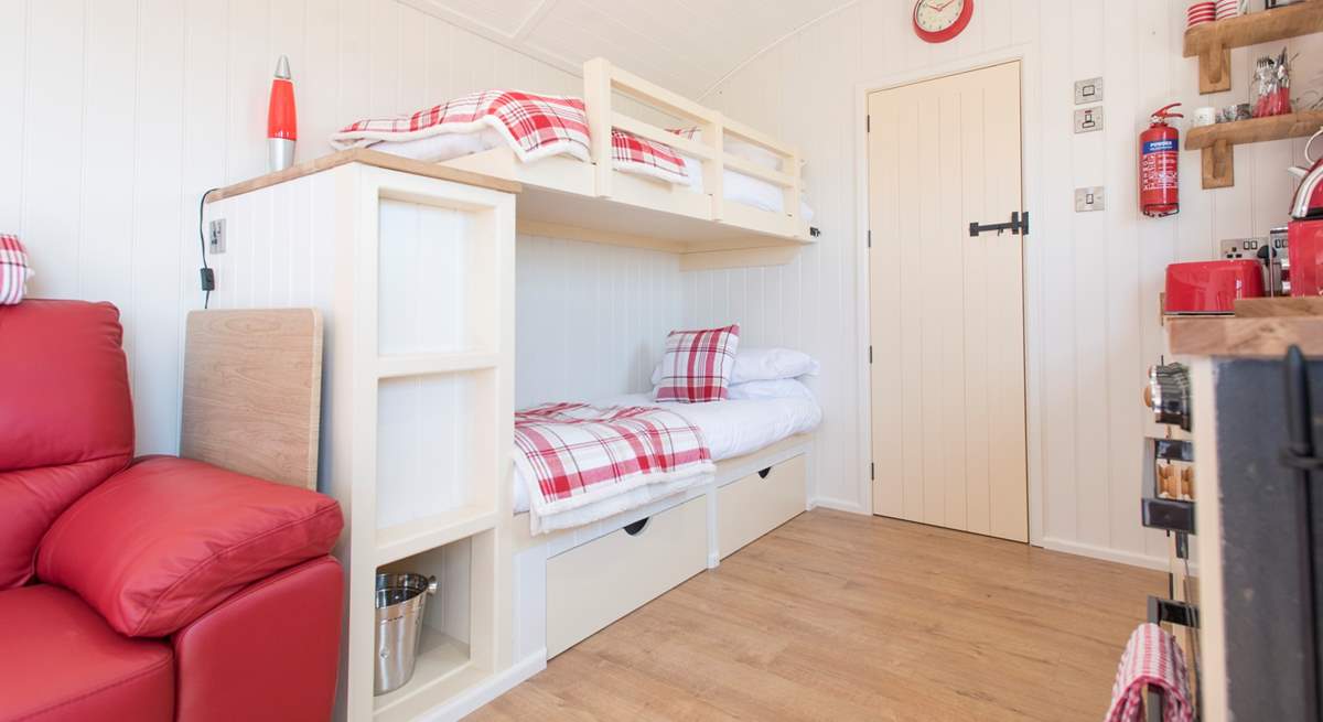 Children will love the bunk beds.