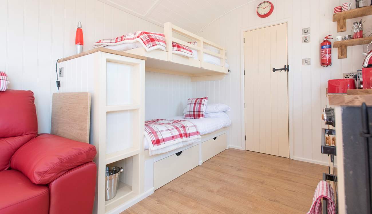 Children will love the bunk beds.