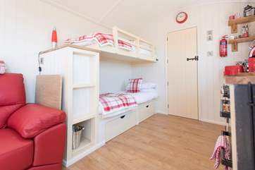 Kids will love the bunk beds.